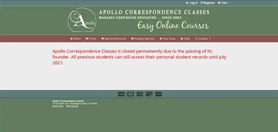 Apollo Correspondence Classes